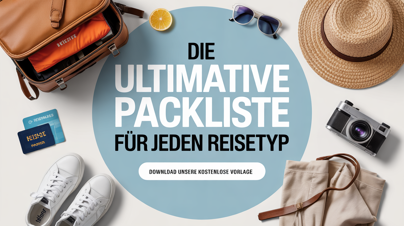 Die ultimative Packliste für jeden Reisetyp: Download unsere kostenlose Vorlage