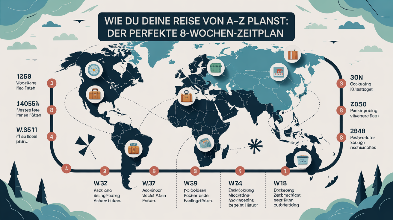 Wie du deine Reise von A-Z planst: Der perfekte 8-Wochen-Zeitplan